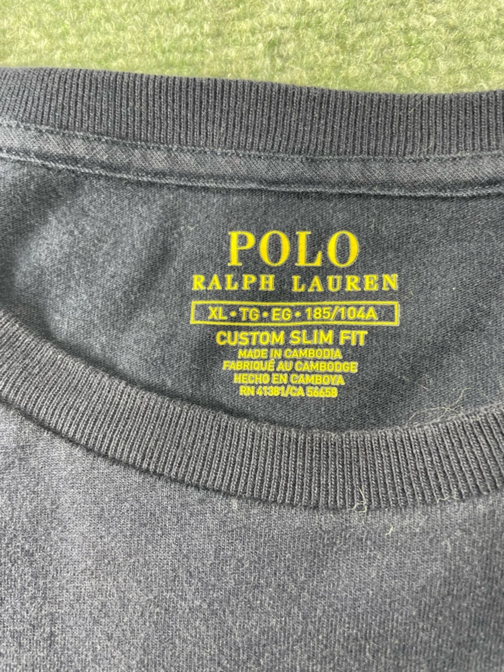 Polo by Ralph Lauren Navy Short Sleeve Tee with Red Pony - Picture 3 of 8
